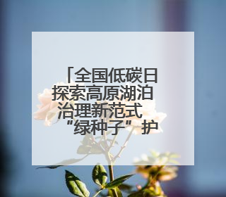 全国低碳日探索高原湖泊治理新范式 “绿种子”护滇行动在昆举办