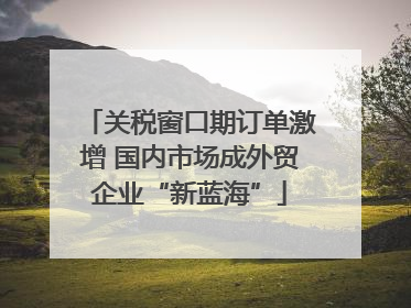 关税窗口期订单激增 国内市场成外贸企业“新蓝海”