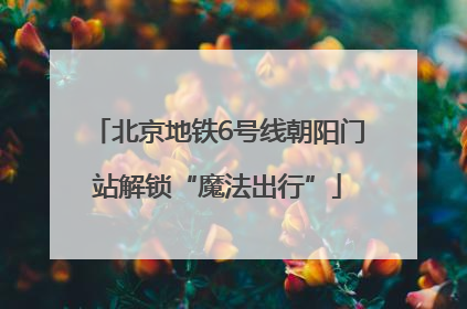 北京地铁6号线朝阳门站解锁“魔法出行”