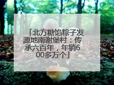 北方糖馅粽子发源地南谢堡村：传承六百年，年销600多万个