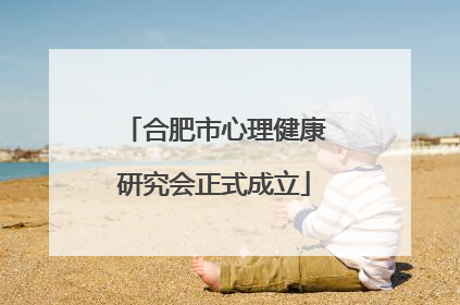 合肥市心理健康研究会正式成立