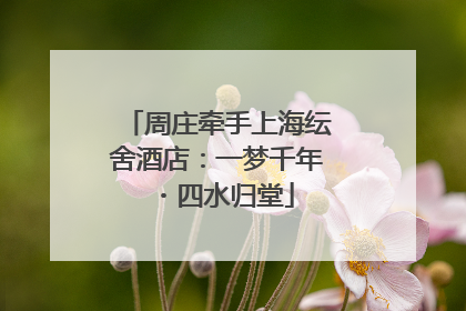 周庄牵手上海纭舍酒店：一梦千年・四水归堂