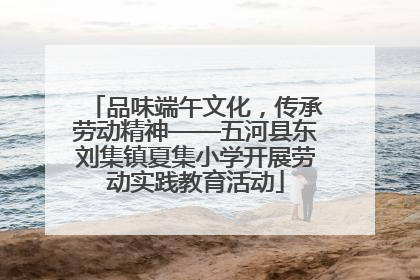 品味端午文化，传承劳动精神——五河县东刘集镇夏集小学开展劳动实践教育活动