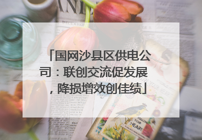 国网沙县区供电公司：联创交流促发展，降损增效创佳绩