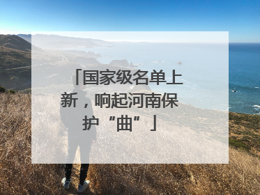 国家级名单上新，响起河南保护“曲”
