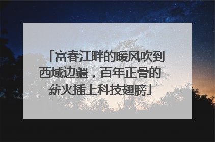 富春江畔的暖风吹到西域边疆，百年正骨的薪火插上科技翅膀
