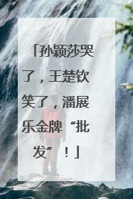 孙颖莎哭了，王楚钦笑了，潘展乐金牌“批发”！