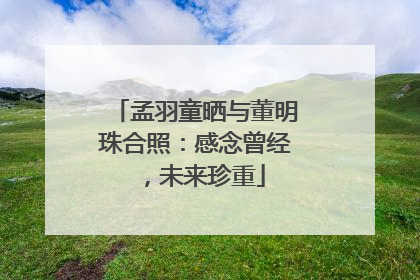 孟羽童晒与董明珠合照：感念曾经，未来珍重