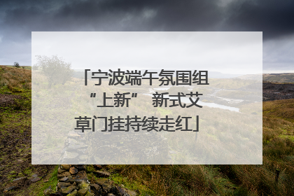 宁波端午氛围组“上新” 新式艾草门挂持续走红