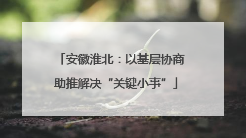 安徽淮北：以基层协商助推解决“关键小事”