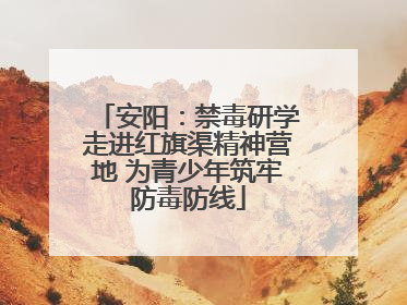 安阳：禁毒研学走进红旗渠精神营地 为青少年筑牢防毒防线