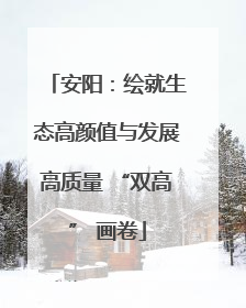 安阳：绘就生态高颜值与发展高质量 “双高” 画卷