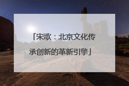 宋歌：北京文化传承创新的革新引擎