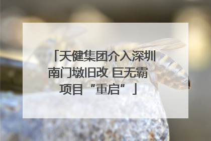天健集团介入深圳南门墩旧改 巨无霸项目“重启”