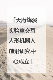 天府绛溪实验室交互人形机器人前沿研究中心成立