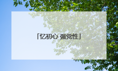 忆初心 强党性