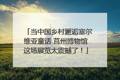 当中国乡村邂逅塞尔维亚童话 莒州博物馆这场展览太震撼了！