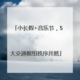 小长假+音乐节，5大交通枢纽秩序井然