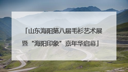 山东海阳第八届毛衫艺术展暨“海阳印象”嘉年华启幕