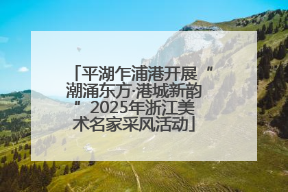 平湖乍浦港开展“潮涌东方·港城新韵”2025年浙江美术名家采风活动