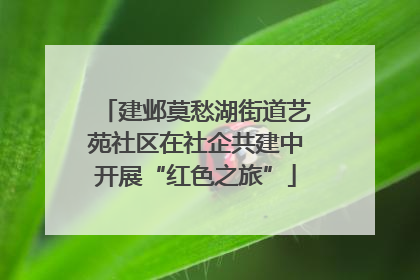 建邺莫愁湖街道艺苑社区在社企共建中开展“红色之旅”