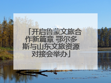 开启鲁蒙文旅合作新篇章 鄂尔多斯与山东文旅资源对接会举办