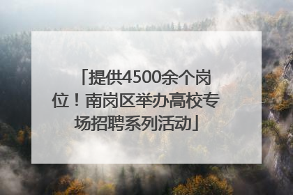 提供4500余个岗位！南岗区举办高校专场招聘系列活动