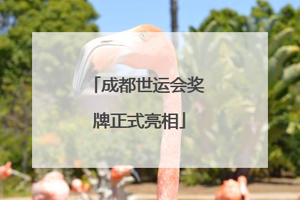 成都世运会奖牌正式亮相
