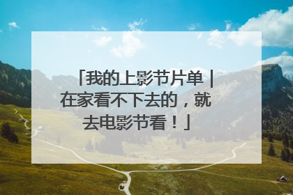 我的上影节片单｜在家看不下去的，就去电影节看！
