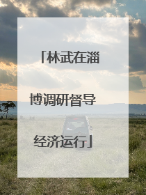 林武在淄博调研督导经济运行