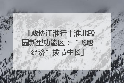 政协江淮行｜淮北段园新型功能区：“飞地经济”拔节生长
