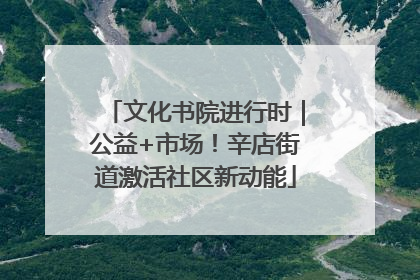 文化书院进行时｜公益+市场！辛店街道激活社区新动能