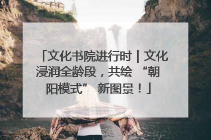 文化书院进行时｜文化浸润全龄段，共绘 “朝阳模式” 新图景！
