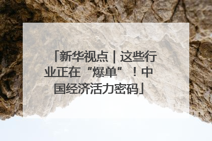 新华视点｜这些行业正在“爆单”！中国经济活力密码