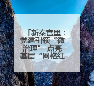新泰宫里：党建引领“微治理” 点亮基层“网格红”