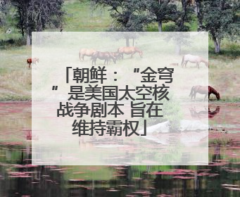 朝鲜：“金穹”是美国太空核战争剧本 旨在维持霸权