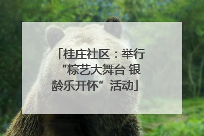 桂庄社区：举行“粽艺大舞台 银龄乐开怀”活动