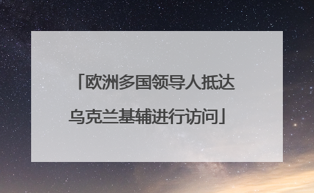 欧洲多国领导人抵达乌克兰基辅进行访问