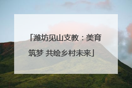 潍坊见山支教：美育筑梦 共绘乡村未来