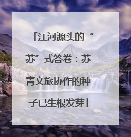 江河源头的“苏”式答卷：苏青文旅协作的种子已生根发芽