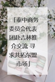 泰中商务委员会代表团赴吉林推介交流 寻求共拓东盟市场
