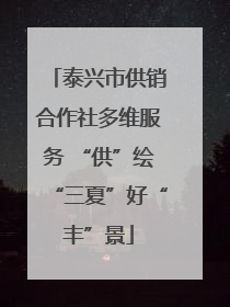 泰兴市供销合作社多维服务 “供”绘“三夏”好“丰”景