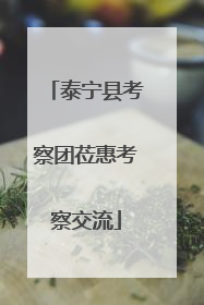 泰宁县考察团莅惠考察交流