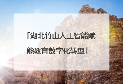 湖北竹山人工智能赋能教育数字化转型