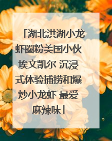 湖北洪湖小龙虾圈粉美国小伙埃文凯尔 沉浸式体验捕捞和爆炒小龙虾 最爱麻辣味