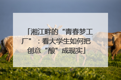 湘江畔的“青春梦工厂”：看大学生如何把创意“酿”成现实