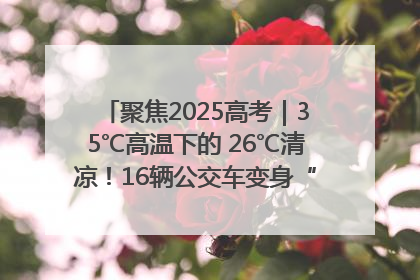 聚焦2025高考｜35℃高温下的 26℃清凉！16辆公交车变身“助考驿站”为高考护航