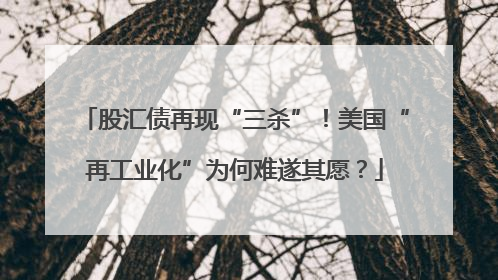 股汇债再现“三杀”！美国“再工业化”为何难遂其愿？