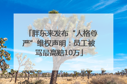 胖东来发布“人格尊严”维权声明：员工被骂最高赔10万