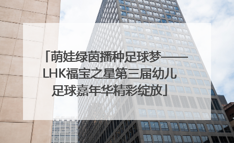 萌娃绿茵播种足球梦——LHK福宝之星第三届幼儿足球嘉年华精彩绽放